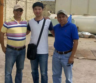 American Customers Came To Visit Waste Tyre Pyrolysis Plant