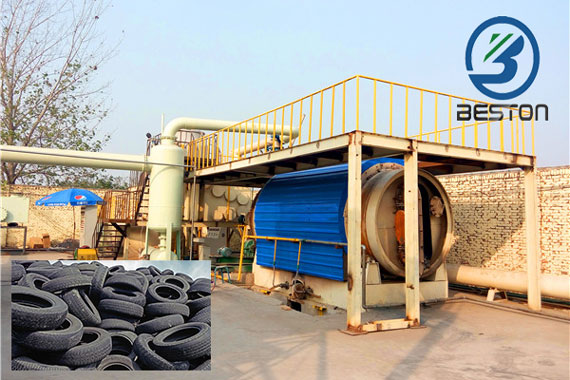 Waste Tyre Pyrolysis Plant In China
