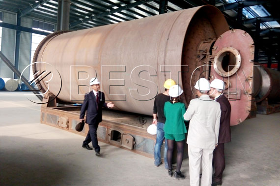 Egypt and Bengal Customers Come to Visit Pyrolysis Plant