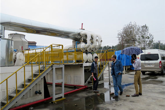 continuous waste plastic pyrolysis plant